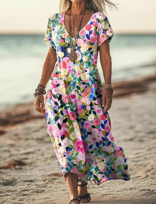 Aila™ | Floral Midi Dress