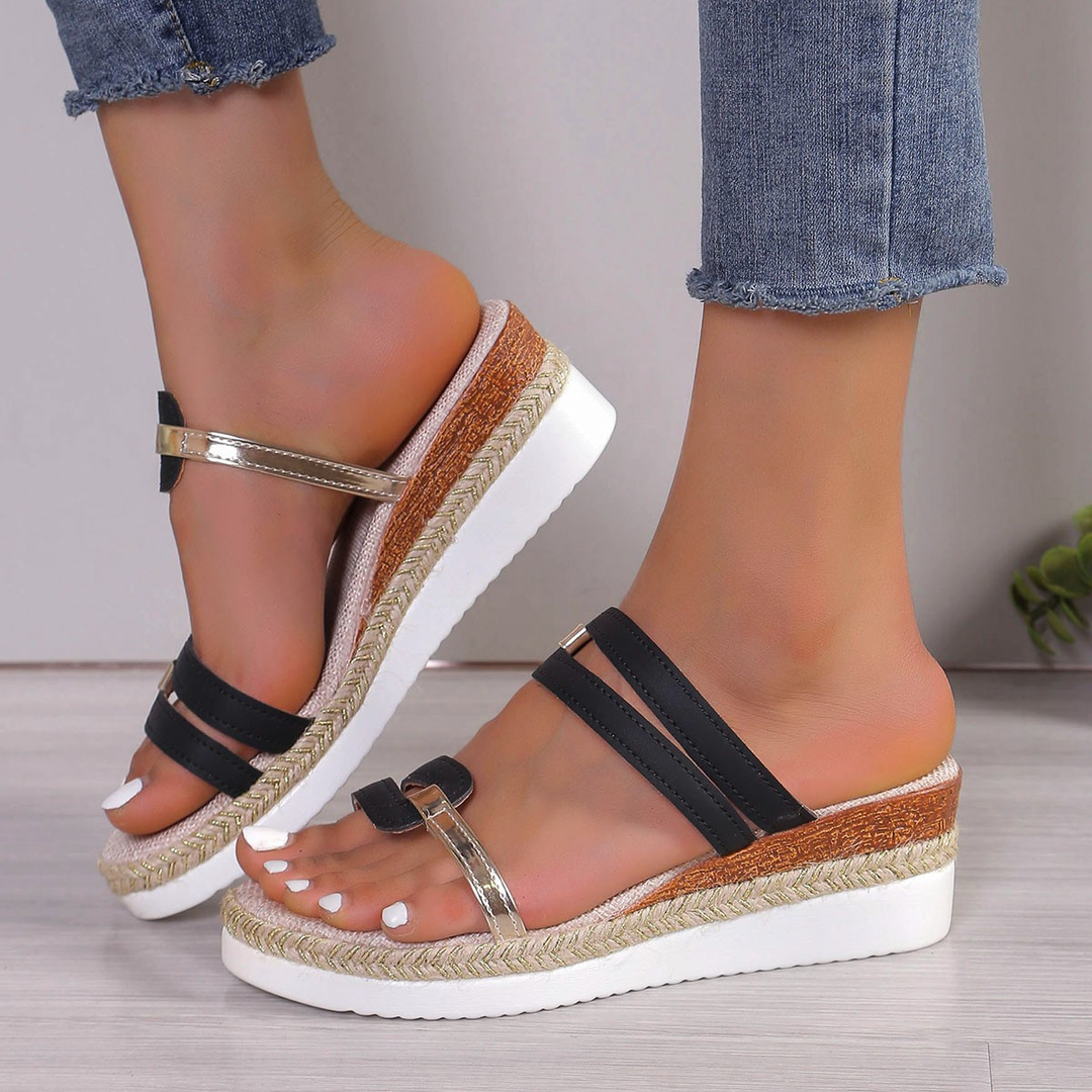Mingyuan™ | Glitter-Strap Platform Sandals
