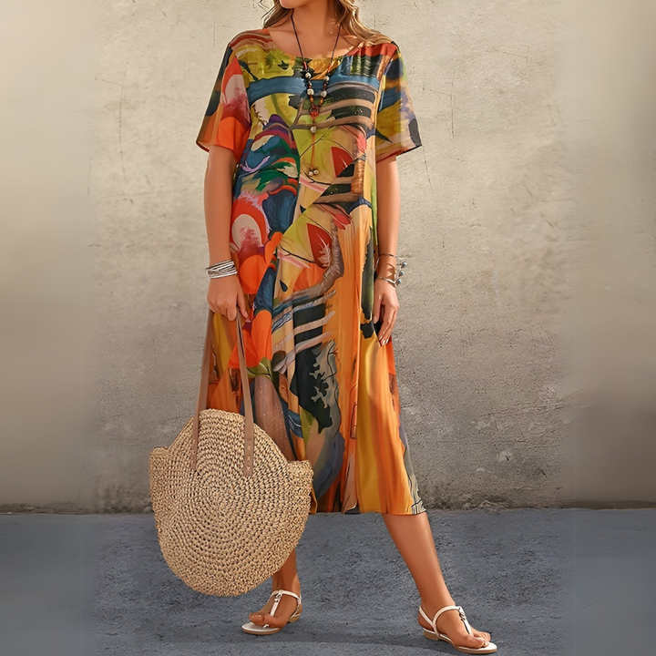 Joelle | Flowing and Elegant Floral Dress