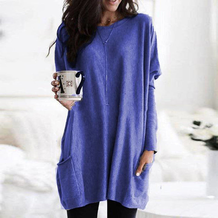 Josephine | Women's Round Neck Long Sleeve Tunic Top