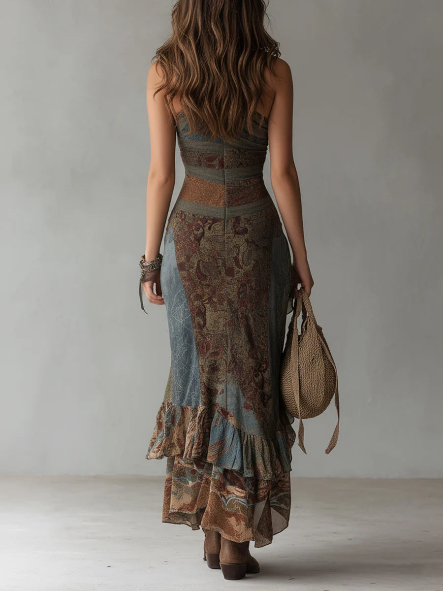 Kamara | Women's One Shoulder Draped Maxi Dress
