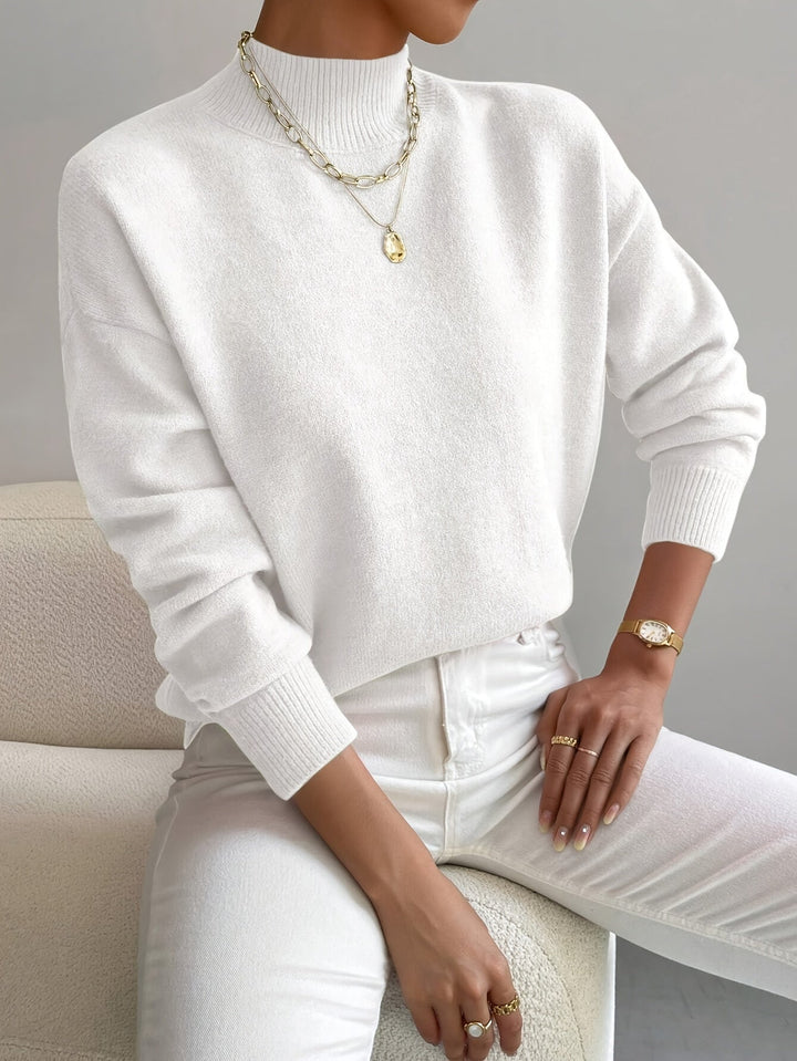 Kendra | Women's Mock Neck Long Sleeve Sweater