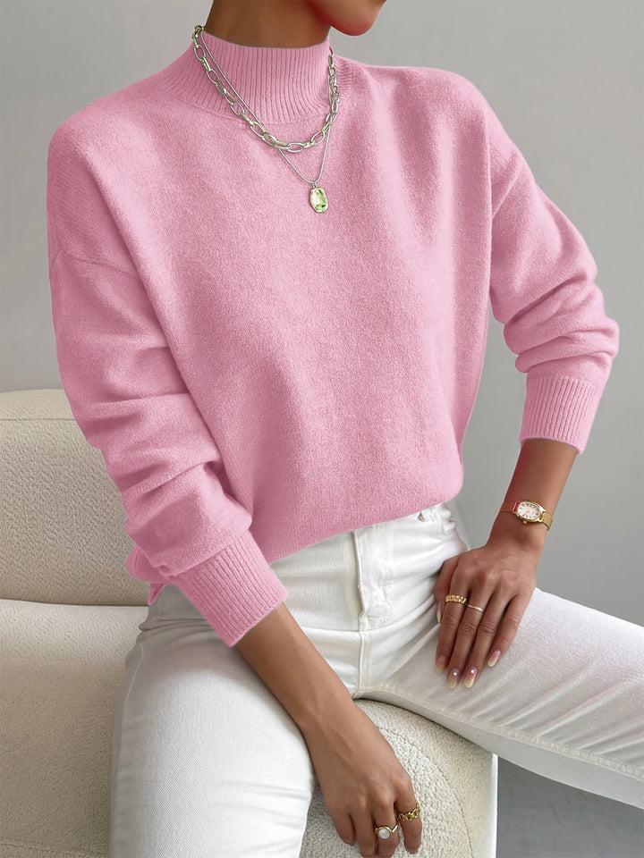 Kendra | Women's Mock Neck Long Sleeve Sweater