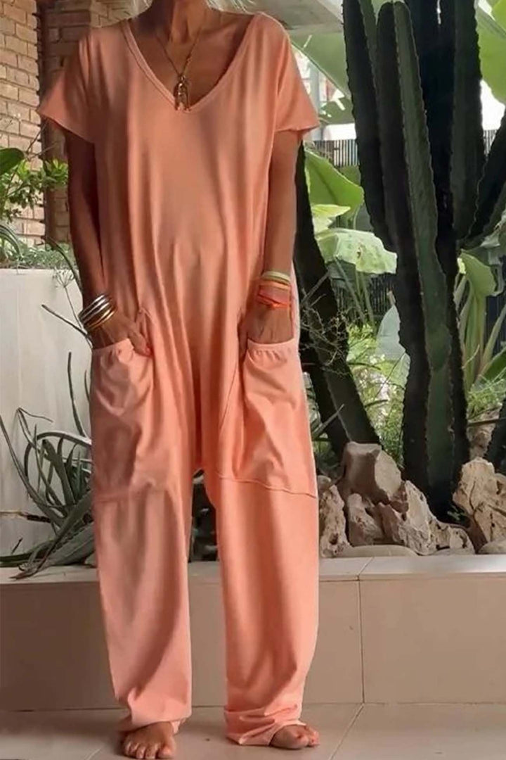 Magnolia | Women's V-Neck Wide Leg Jumpsuit