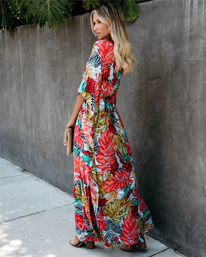 Juniper | Boho Breeze Kimono Maxi Dress