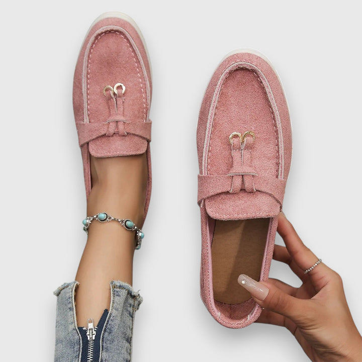 Pippa | Women's Suede Tassel Loafers Slip-On Flat Moccasin