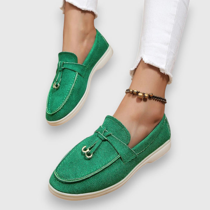 Pippa | Women's Suede Tassel Loafers Slip-On Flat Moccasin
