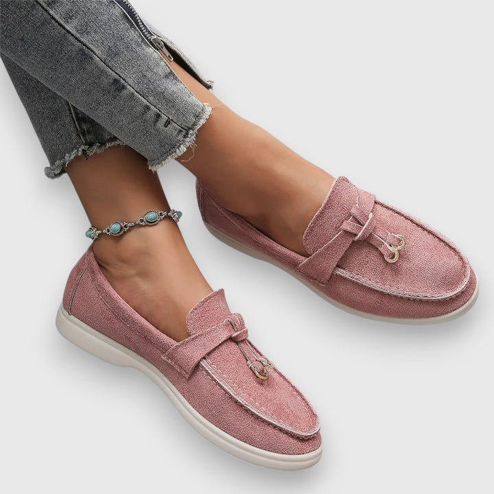 Pippa | Women's Suede Tassel Loafers Slip-On Flat Moccasin
