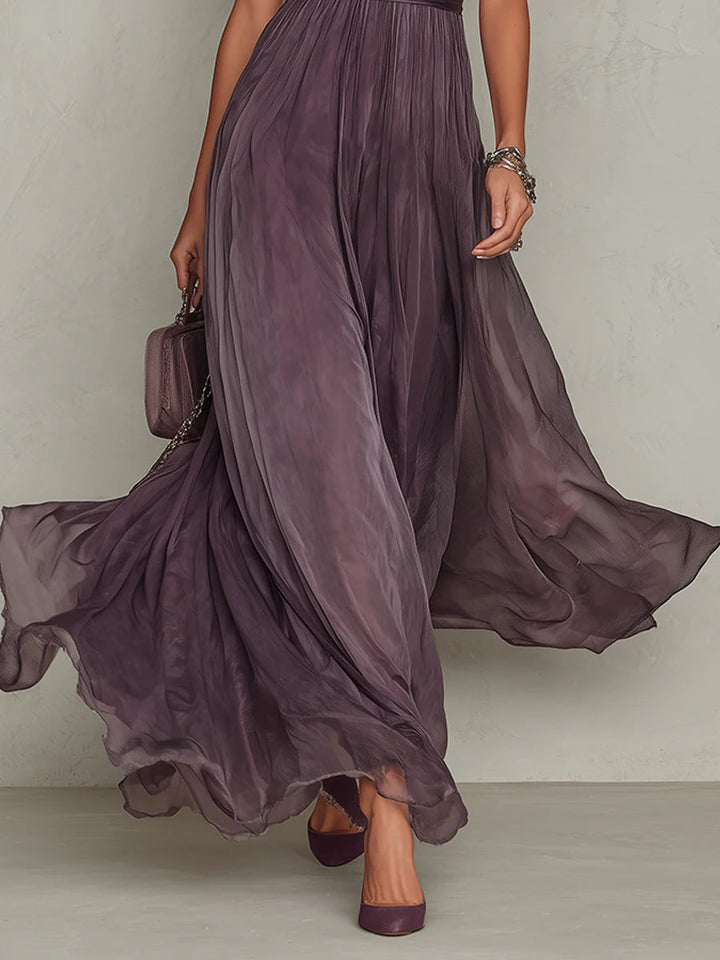 Octaviana | Women's Short Sleeve Keyhole Maxi Dress