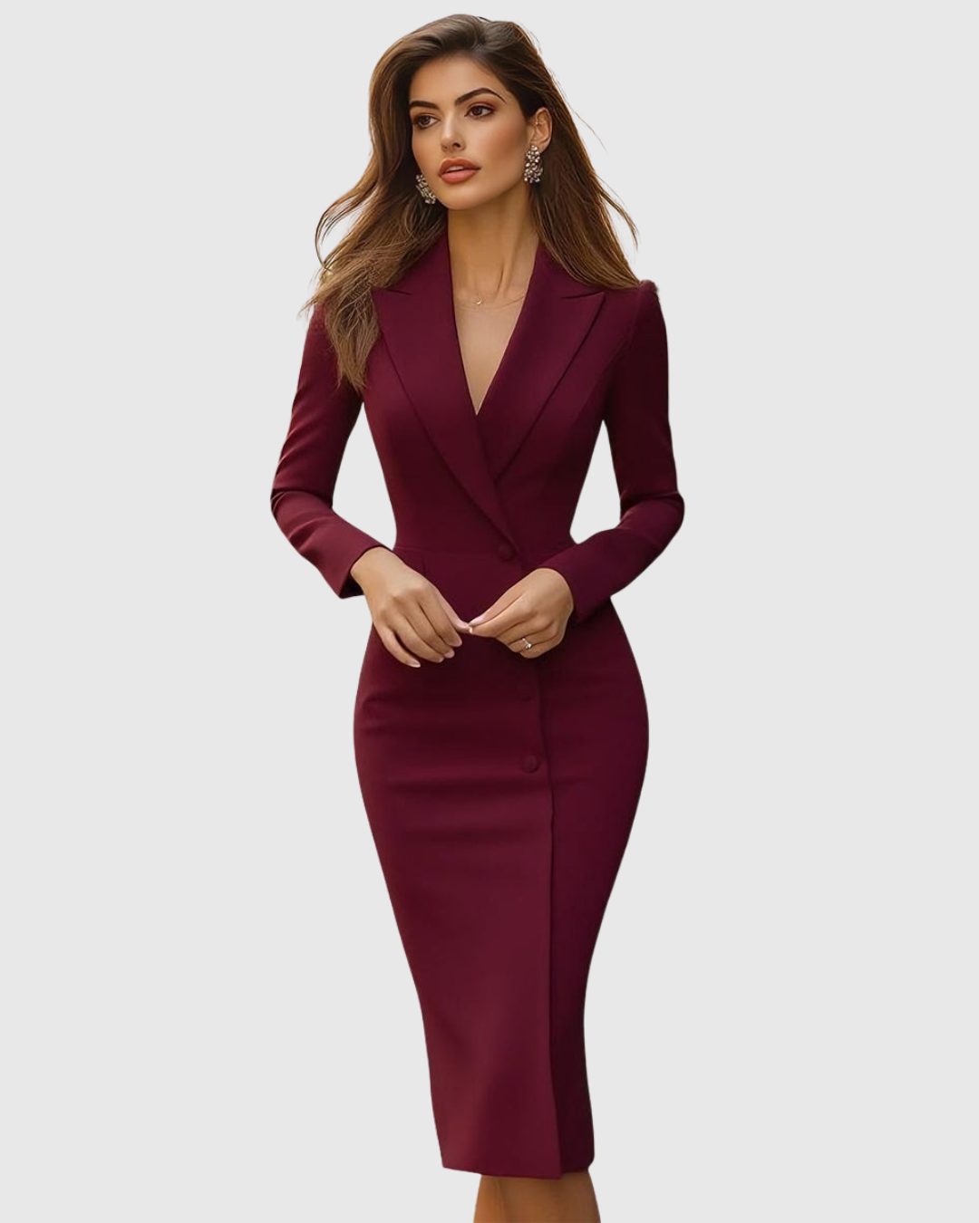 Penelope | Women's Blazer Style Midi Dress