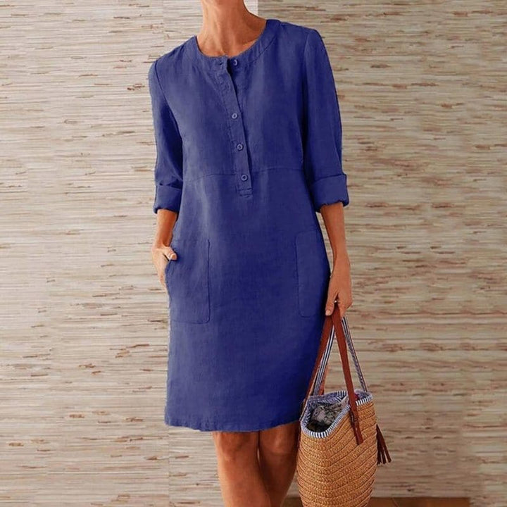 Raina | Women's Button Front Shift Dress
