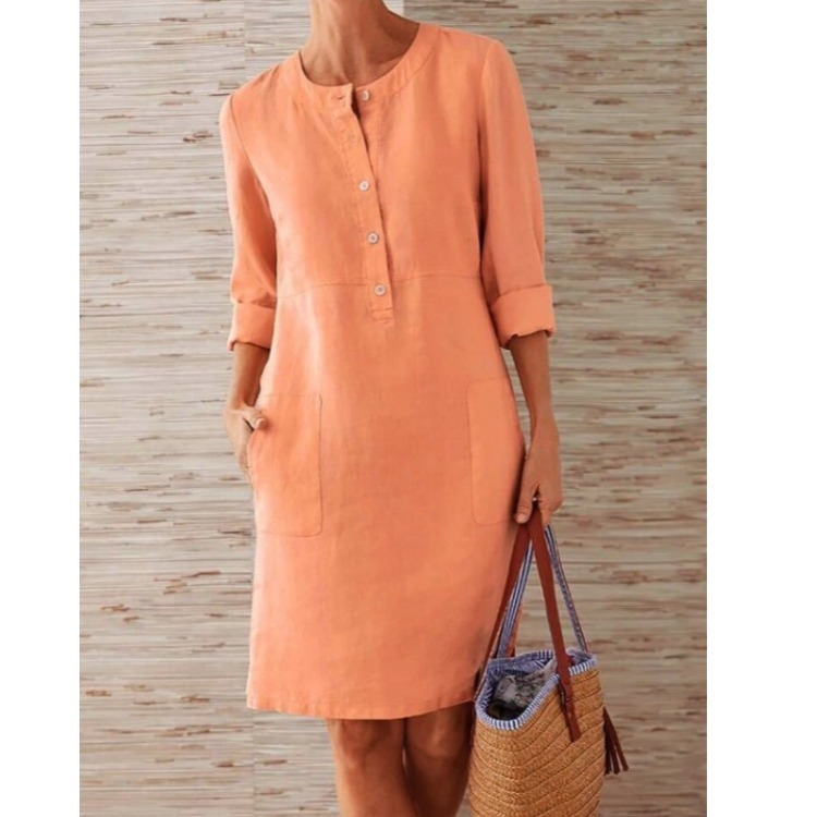 Raina | Women's Button Front Shift Dress