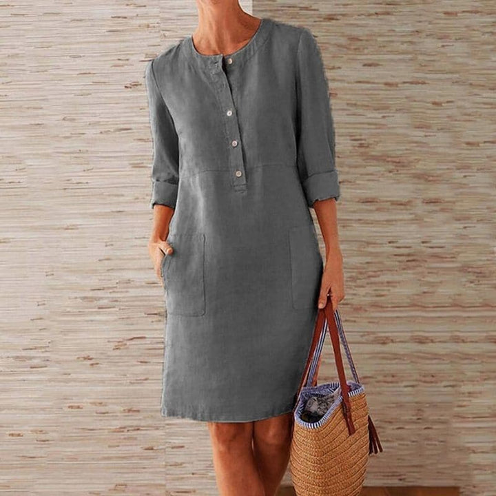 Raina | Women's Button Front Shift Dress