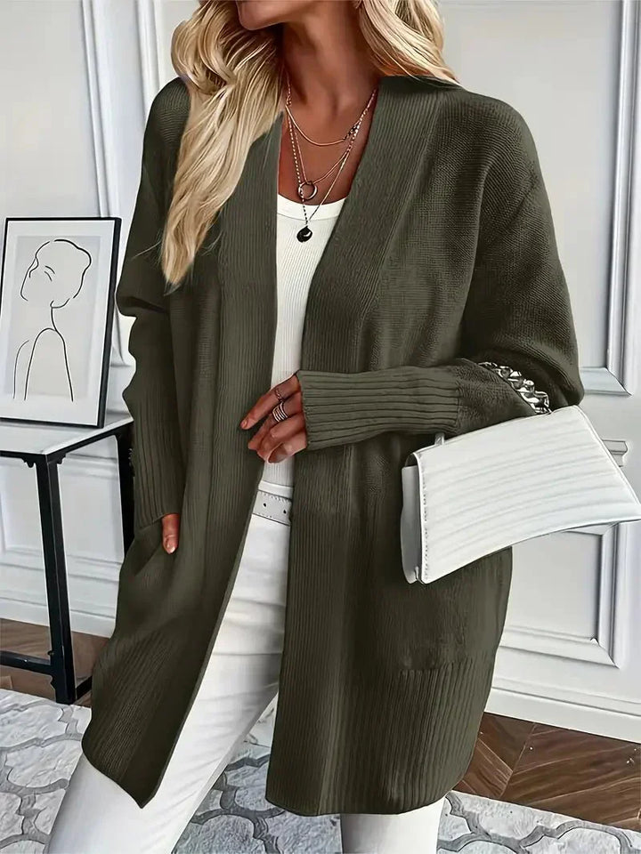 Raven | Women's Long Open Front Cardigan