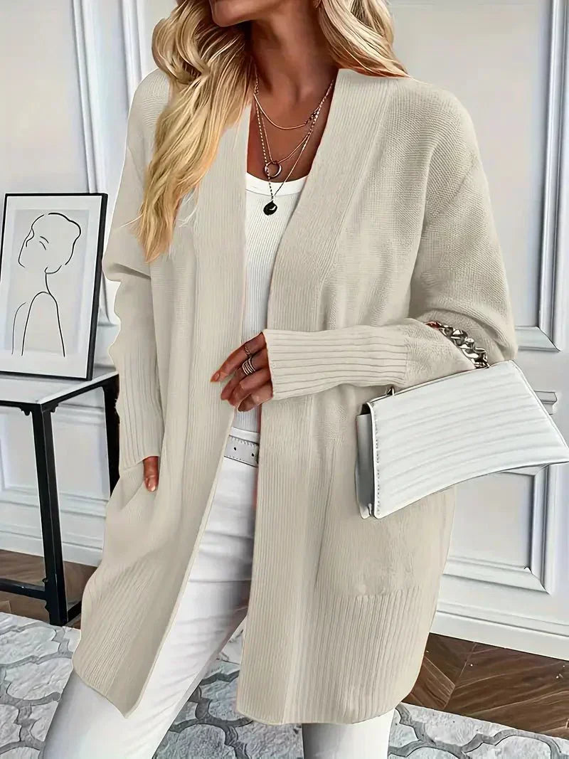 Raven | Women's Long Open Front Cardigan