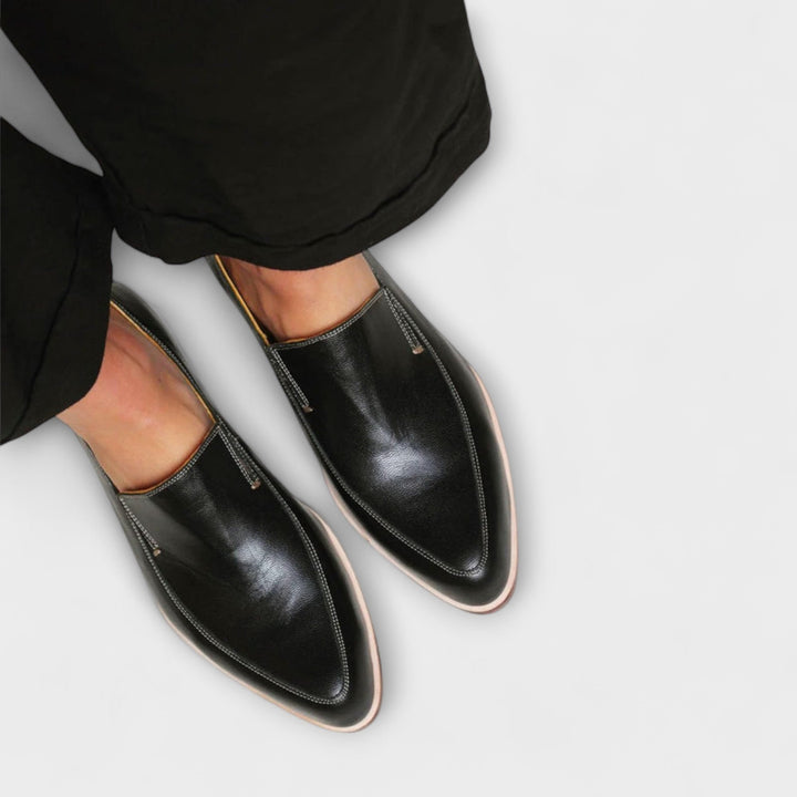 Rhiannon | Women's Black Slip-On Loafers