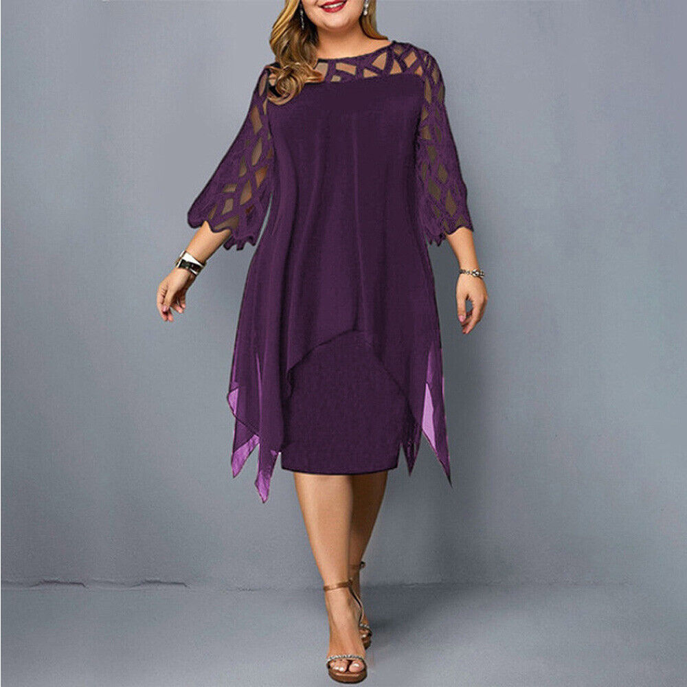 Freya | Plus Size Flowy Midi Dress