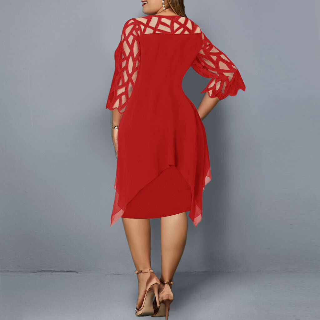 Freya | Plus Size Flowy Midi Dress
