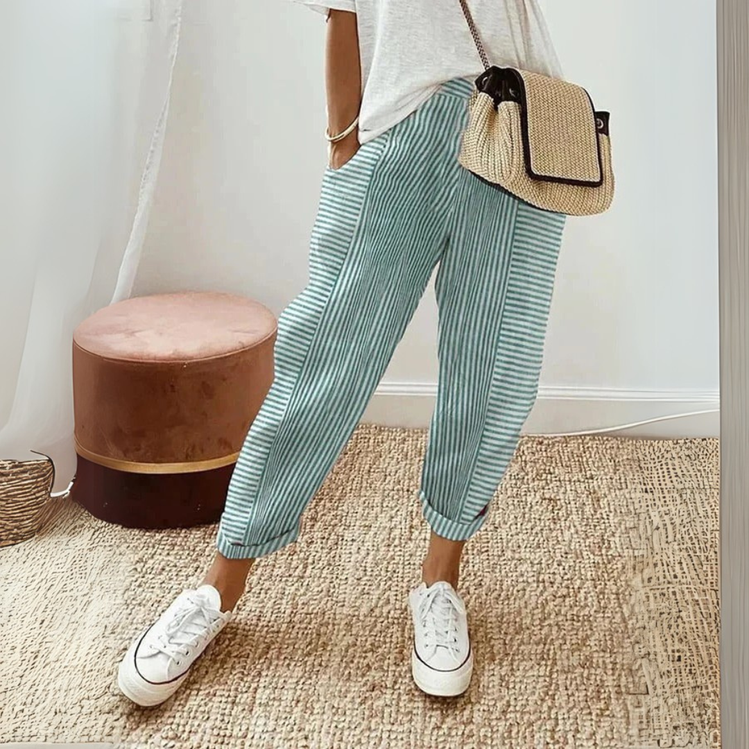Seraphina | Women's Striped Wide Leg Pants