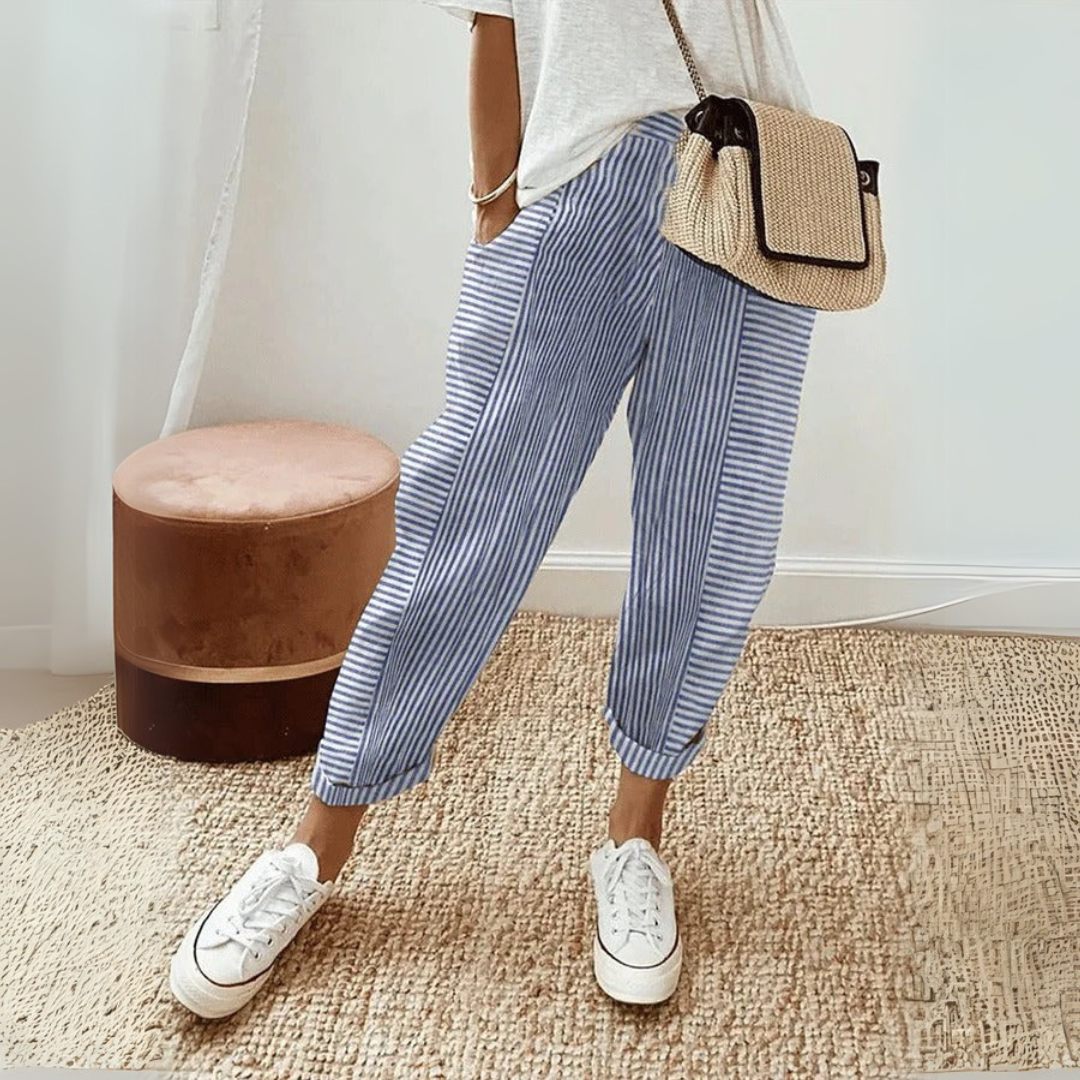 Seraphina | Women's Striped Wide Leg Pants