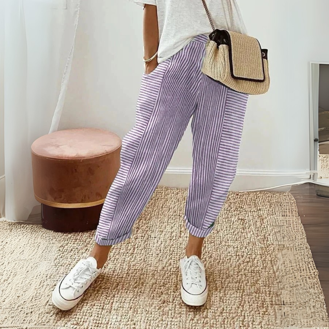Seraphina | Women's Striped Wide Leg Pants