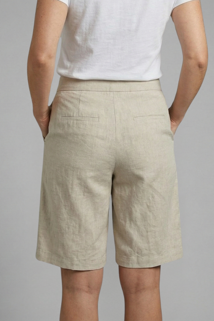 Seraphita | Women's Elastic Waist Knee Length Shorts