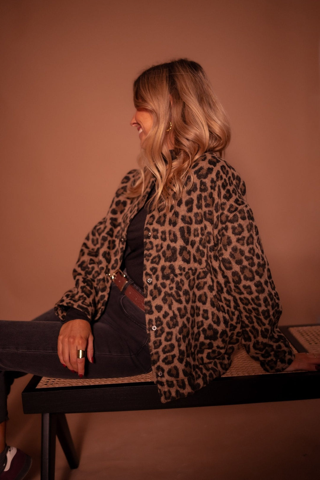 Sienna | Women's Leopard Print Button Front Jacket