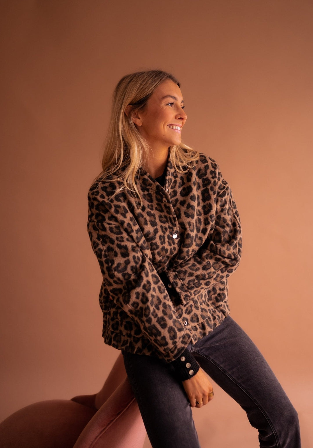 Sienna | Women's Leopard Print Button Front Jacket