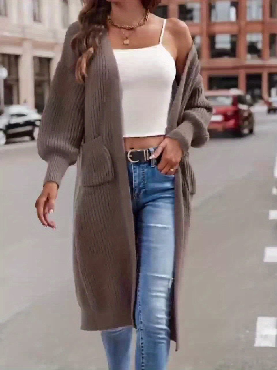 Solara | Women's Longline Open Front Cardigan