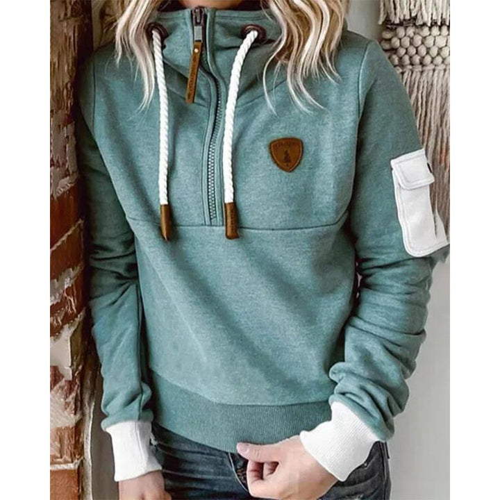 Tamsin | Women's Half Zip Mock Neck Hoodie
