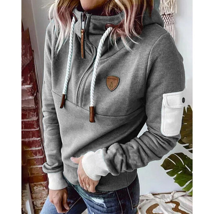 Tamsin | Women's Half Zip Mock Neck Hoodie