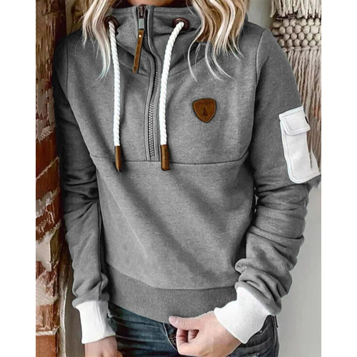 Tamsin | Women's Half Zip Mock Neck Hoodie
