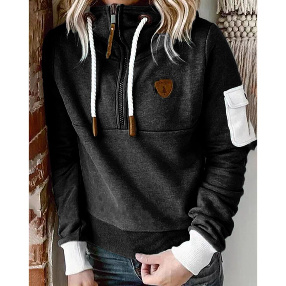 Tamsin | Women's Half Zip Mock Neck Hoodie