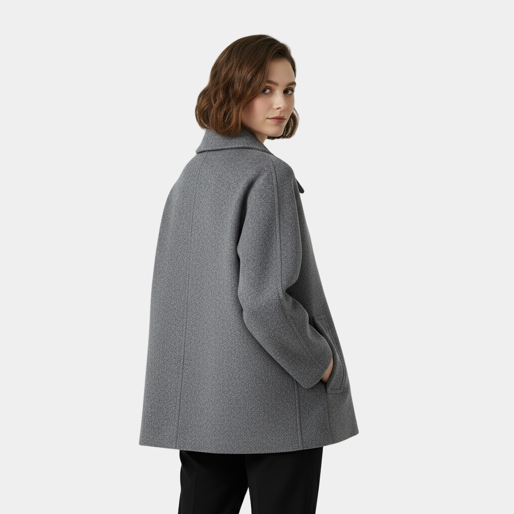 Thalia | Women's Collared Button Front Coat