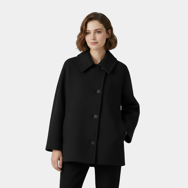 Thalia | Women's Collared Button Front Coat