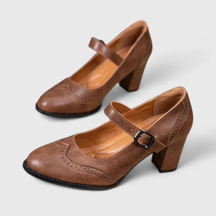 Venetia | Women's Mary Jane Block Heel Shoes