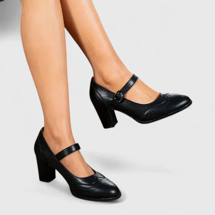 Venetia | Women's Mary Jane Block Heel Shoes