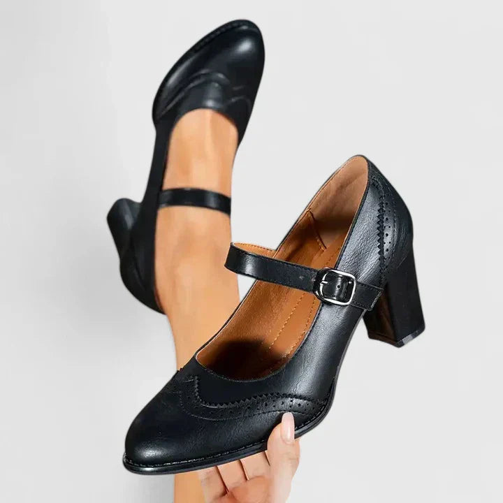 Venetia | Women's Mary Jane Block Heel Shoes