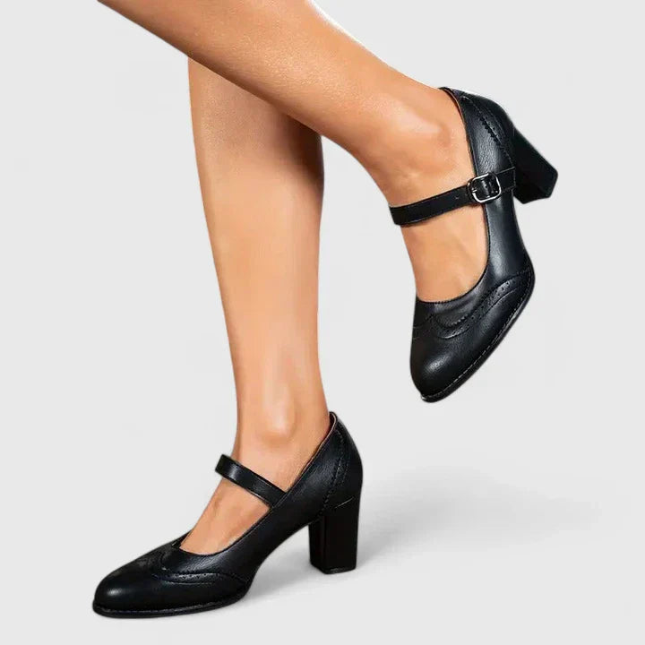 Venetia | Women's Mary Jane Block Heel Shoes