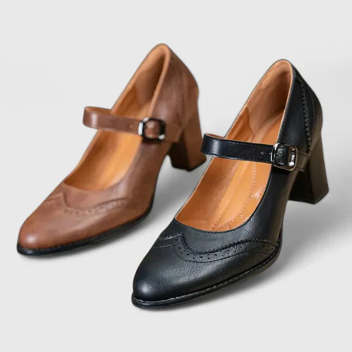 Venetia | Women's Mary Jane Block Heel Shoes