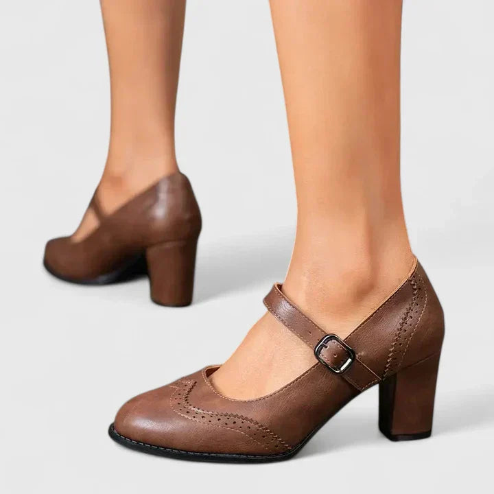 Venetia | Women's Mary Jane Block Heel Shoes
