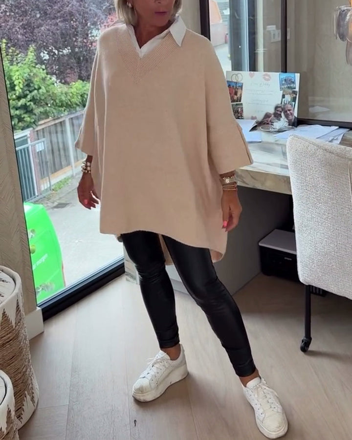 Vesperine | Women's Oversized Long Sleeve Tunic Top