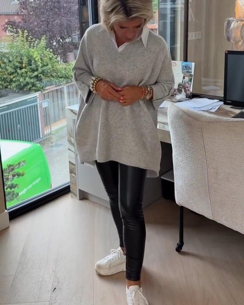 Vesperine | Women's Oversized Long Sleeve Tunic Top