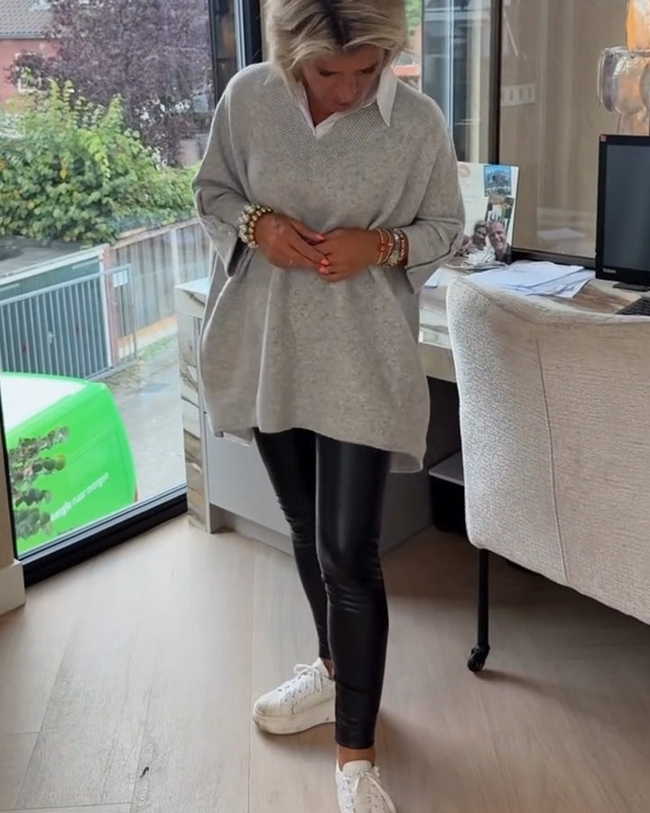Vesperine | Women's Oversized Long Sleeve Tunic Top