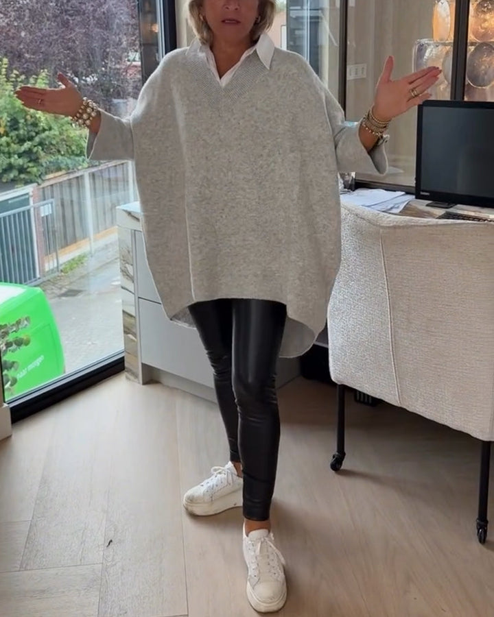 Vesperine | Women's Oversized Long Sleeve Tunic Top