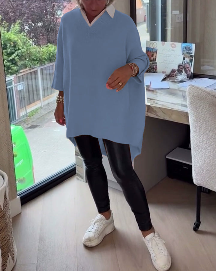 Vesperine | Women's Oversized Long Sleeve Tunic Top