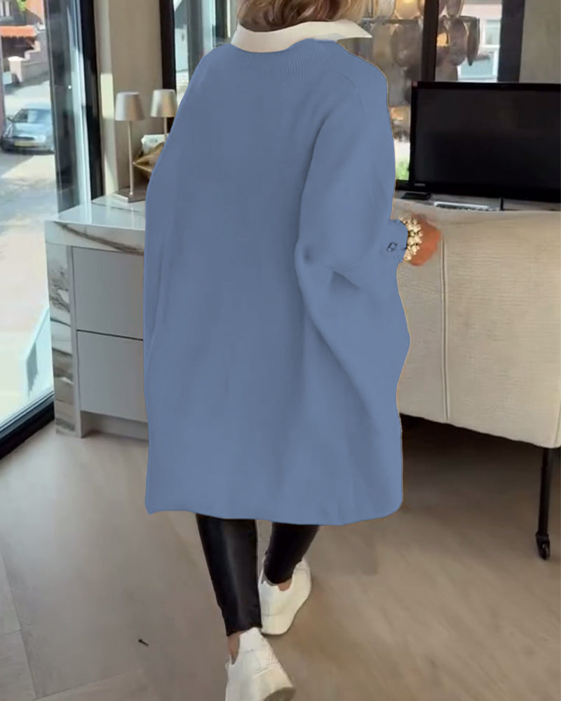 Vesperine | Women's Oversized Long Sleeve Tunic Top