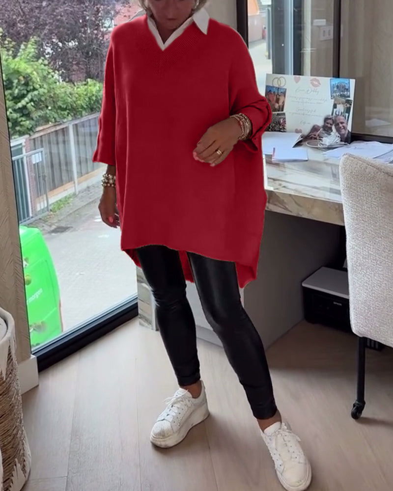 Vesperine | Women's Oversized Long Sleeve Tunic Top