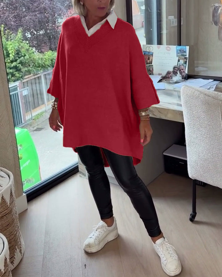 Vesperine | Women's Oversized Long Sleeve Tunic Top