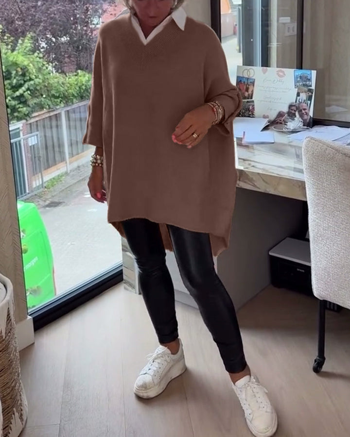 Vesperine | Women's Oversized Long Sleeve Tunic Top